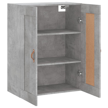 Wall Mounted Cabinet Concrete Grey 69.5x34x90 cm Engineered Wood