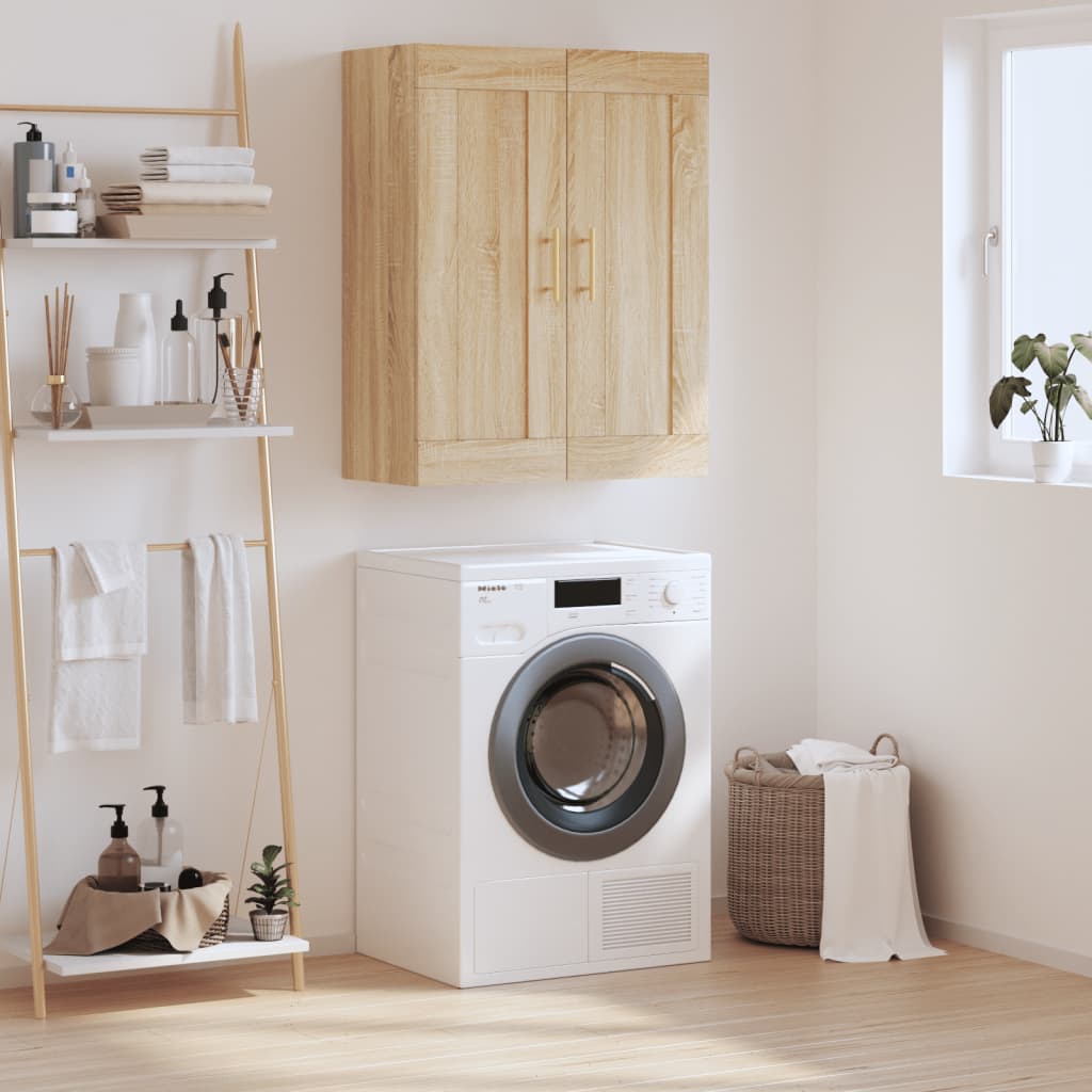 Wall Mounted Cabinet Sonoma Oak 69.5x34x90 cm Engineered Wood