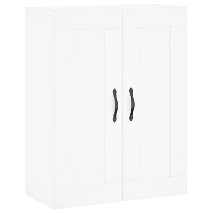 Wall Mounted Cabinet White 69.5x34x90 cm Engineered Wood