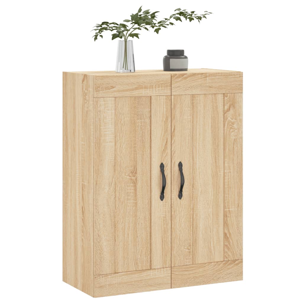 Wall Mounted Cabinet Sonoma Oak 69.5x34x90 cm Engineered Wood