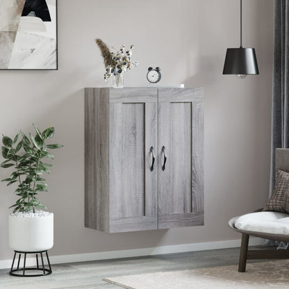 Wall Mounted Cabinet Grey Sonoma 69.5x34x90 cm Engineered Wood
