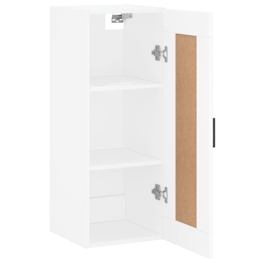 Wall Mounted Cabinet White 34.5x34x90 cm Engineered Wood