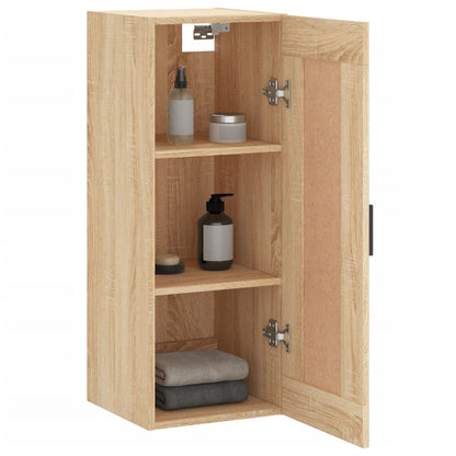 Wall Mounted Cabinet Sonoma Oak 34.5x34x90 cm Engineered Wood