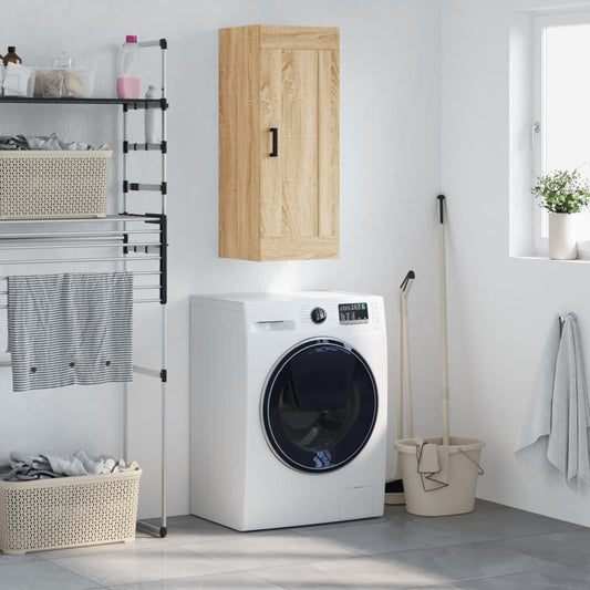 Wall Mounted Cabinet Sonoma Oak 34.5x34x90 cm Engineered Wood