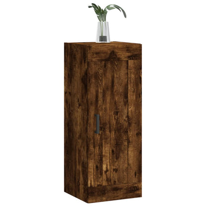 Wall Mounted Cabinet Smoked Oak 34.5x34x90 cm Engineered Wood