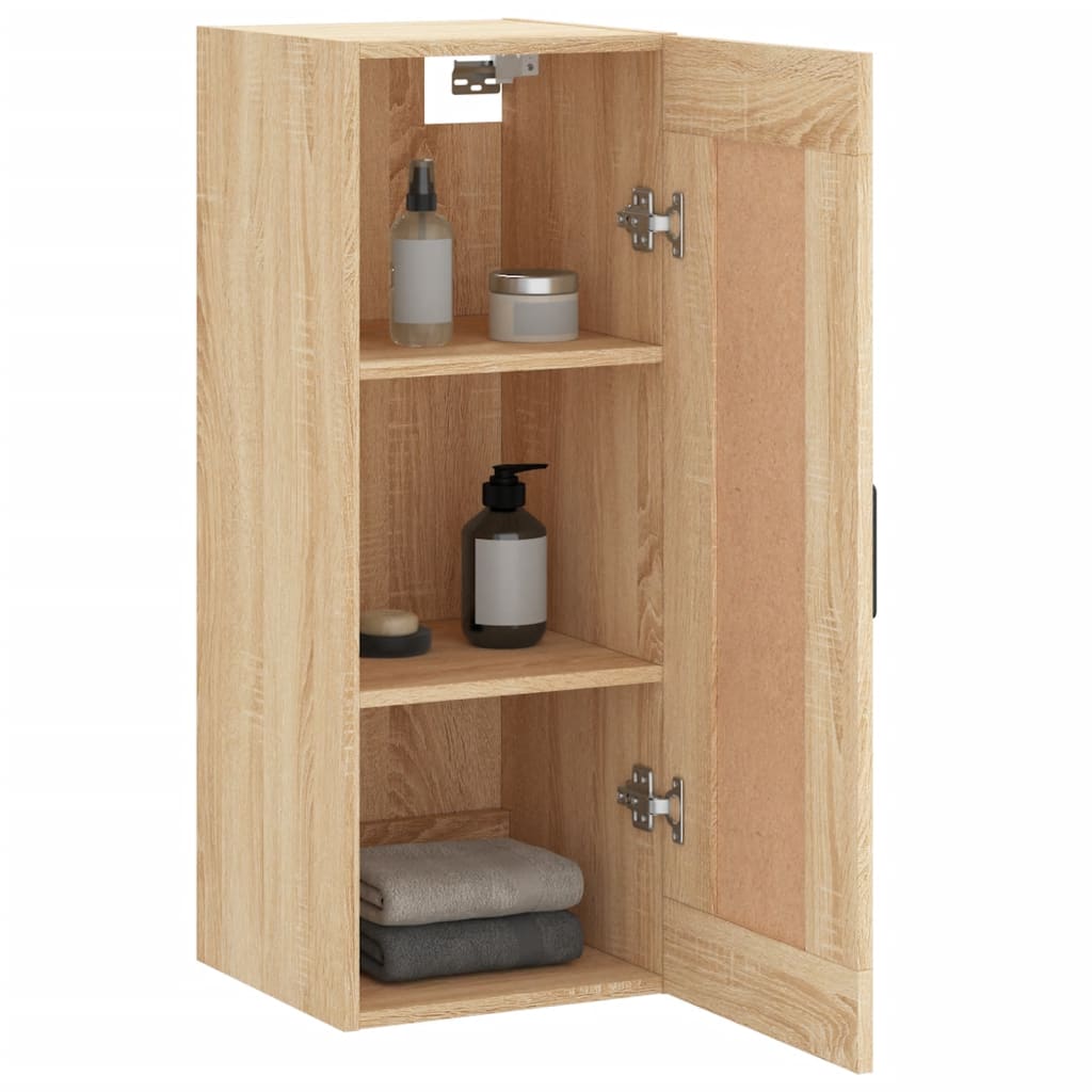 Wall Mounted Cabinet Sonoma Oak 34.5x34x90 cm Engineered Wood