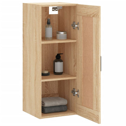 Wall Mounted Cabinet Sonoma Oak 34.5x34x90 cm Engineered Wood