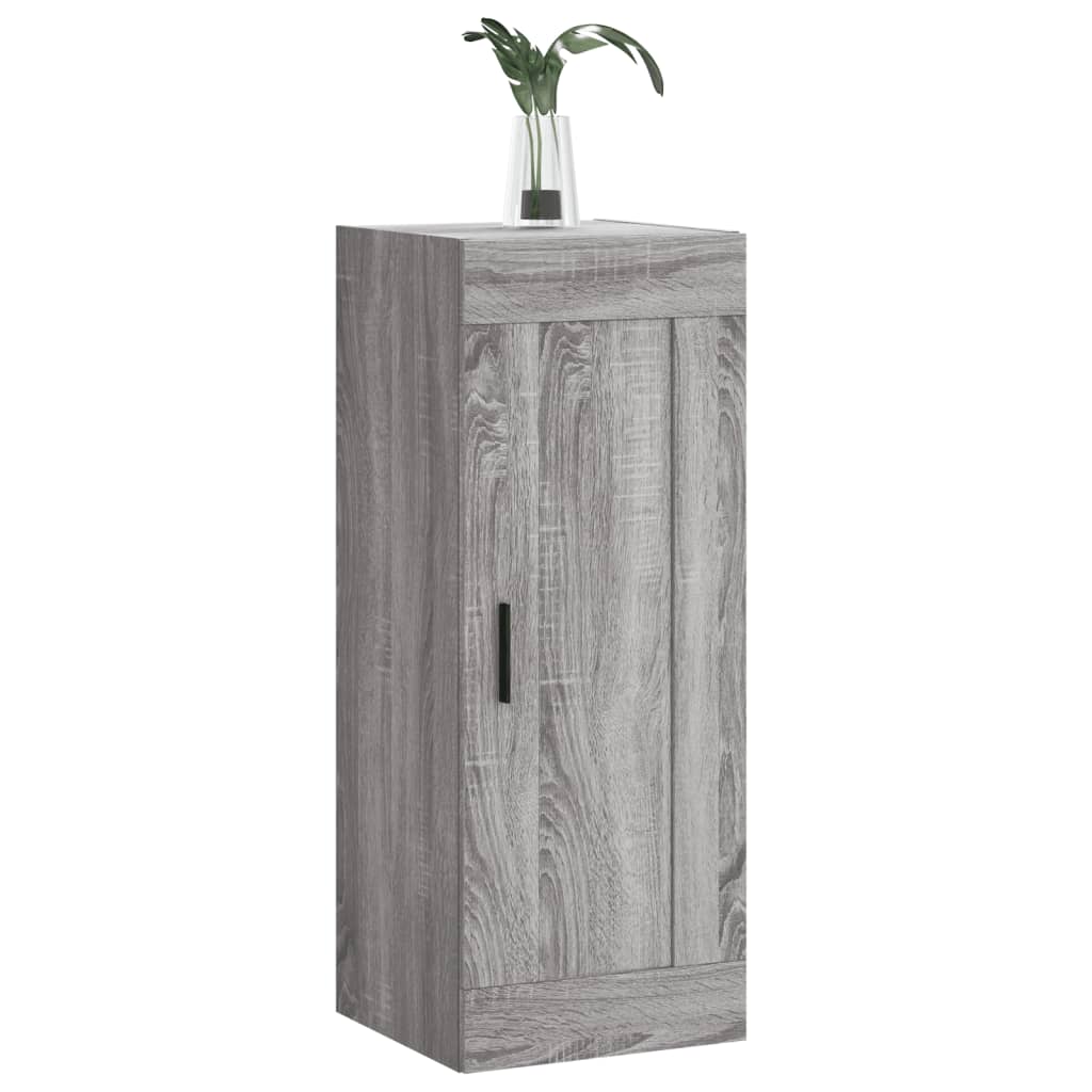 Wall Mounted Cabinet Grey Sonoma 34.5x34x90 cm Engineered Wood