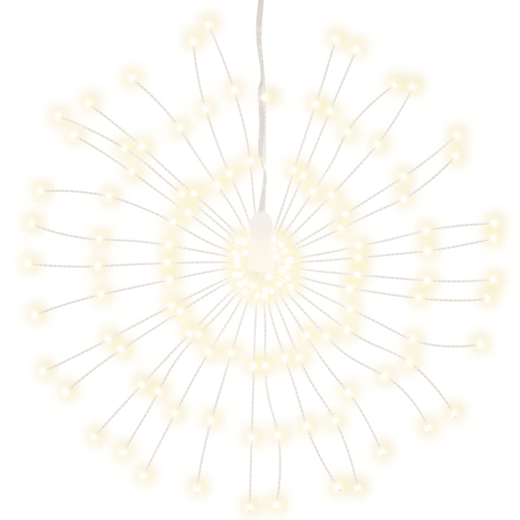 Christmas Starburst Lights 140 LEDs 2 pcs Warm White 17 cm