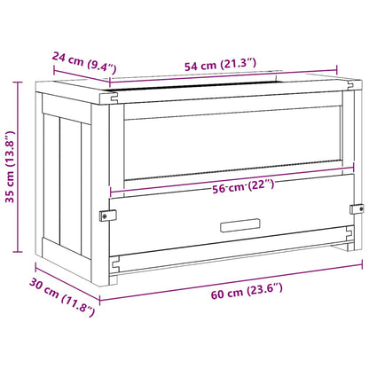 Hamster Cage 60x30x35 cm Solid Wood Fir