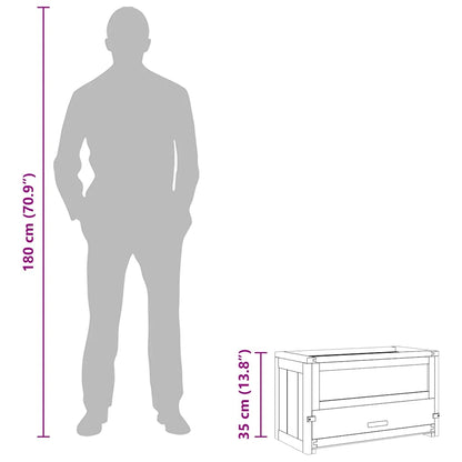 Hamster Cage 60x30x35 cm Solid Wood Fir
