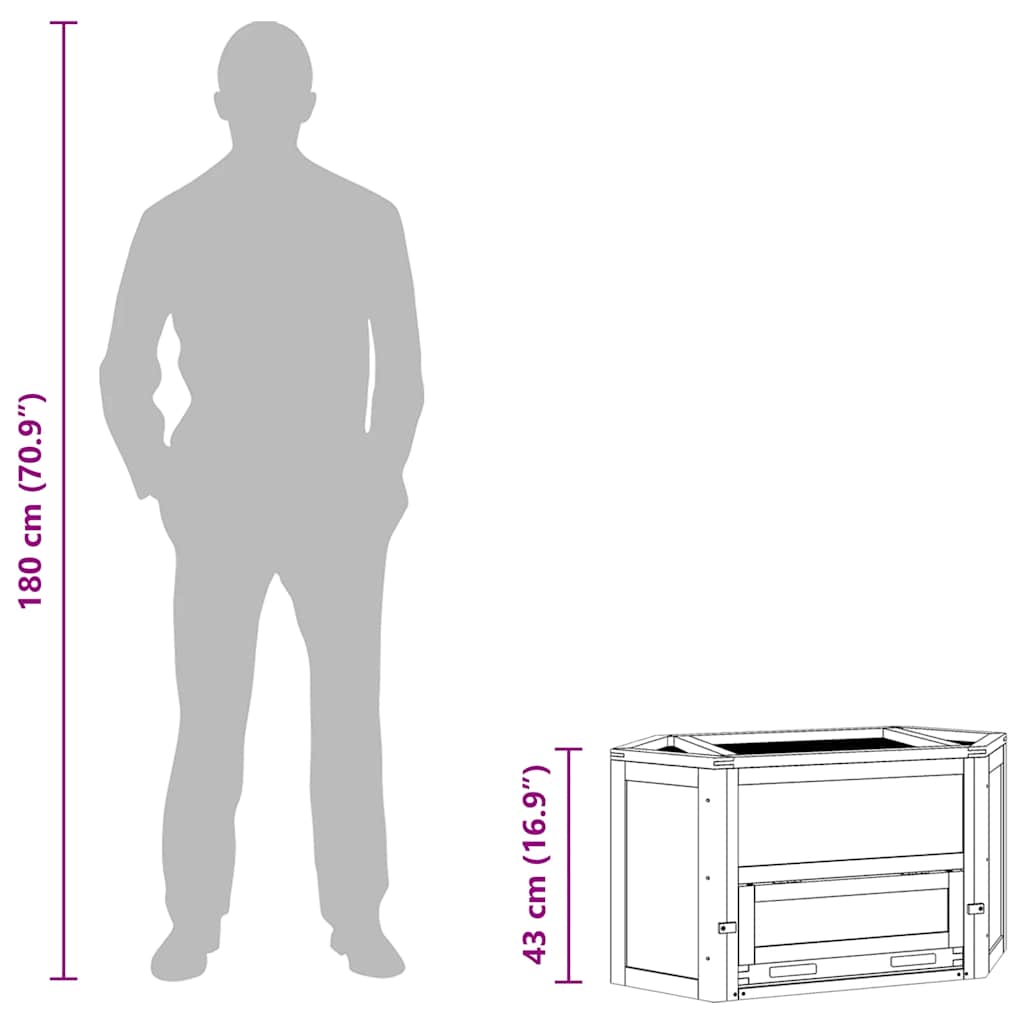 Hamster Cage 80x40x43 cm Solid Wood Fir