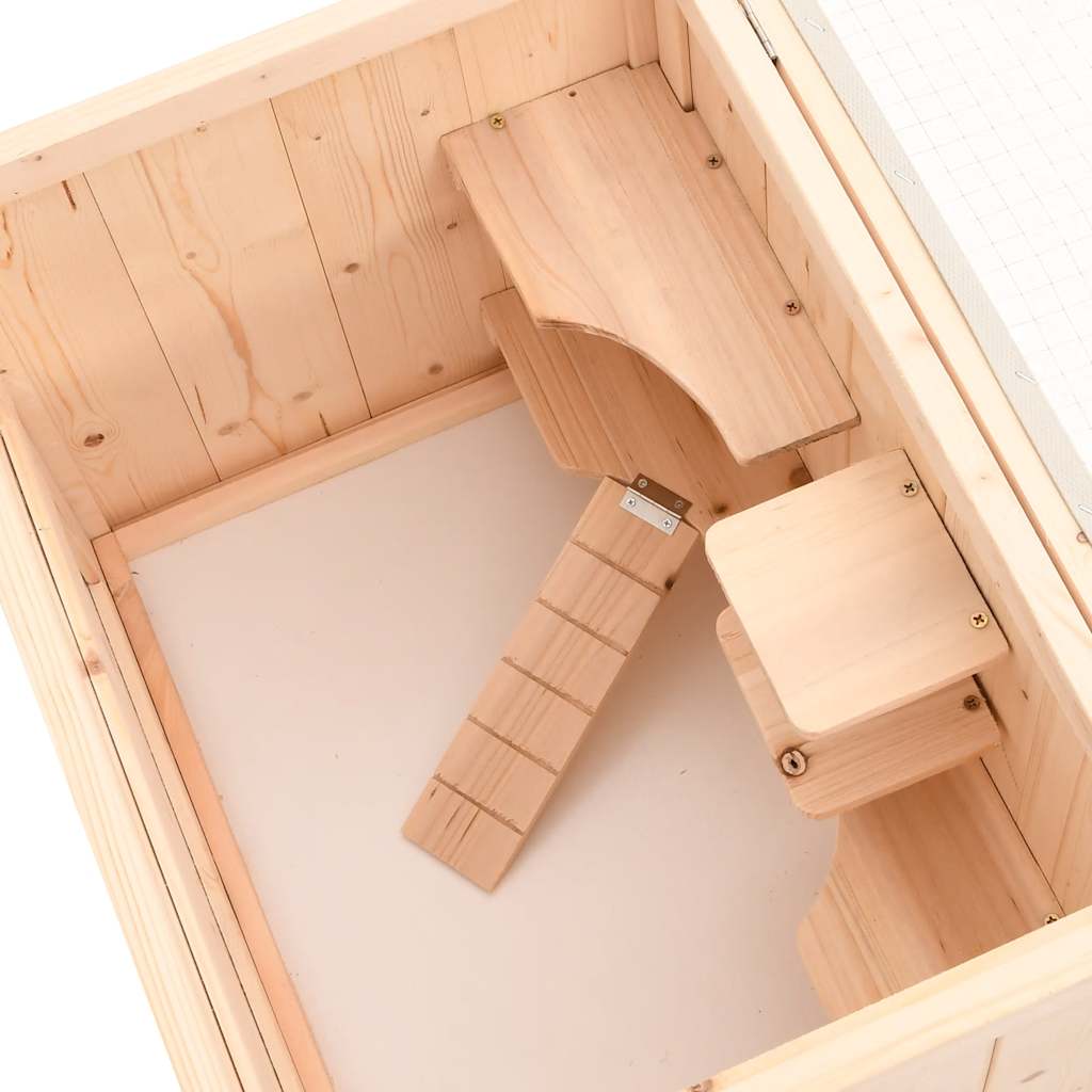 Hamster Cage 55x40x80 cm Solid Wood Fir