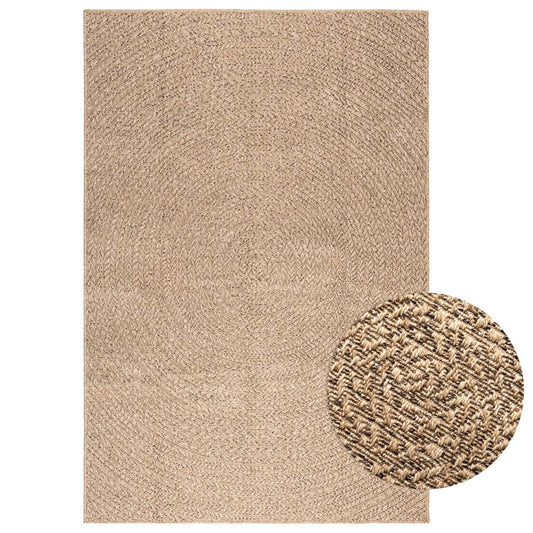 Rug ZIZUR 140x200 cm Jute Look Indoor and Outdoor