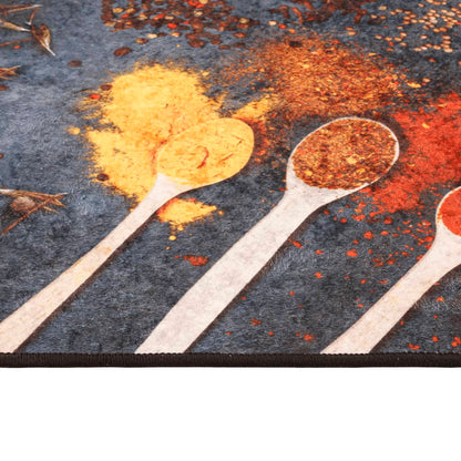 Kitchen Rug Multicolour 60x180 cm Washable Anti Slip
