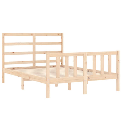 Bed Frame without Mattress Small Double Solid Wood Pine