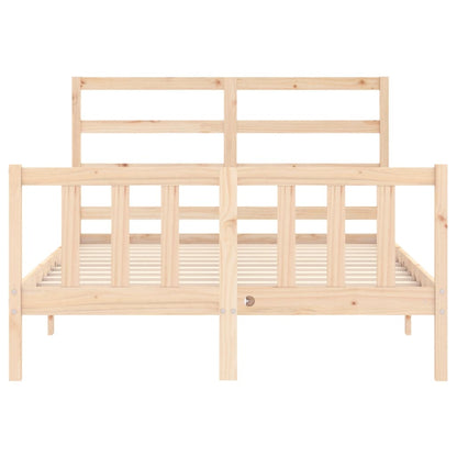 Bed Frame without Mattress Small Double Solid Wood Pine
