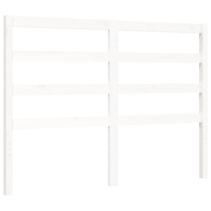 Bed Frame without Mattress White 140x190 cm Solid Wood Pine