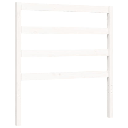 Bed Frame without Mattress White 90x200 cm Solid Wood Pine
