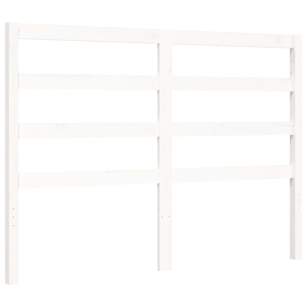 Bed Frame without Mattress White 120x200 cm Solid Wood Pine