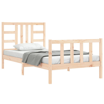 Bed Frame without Mattress 90x190 cm Single Solid Wood Pine