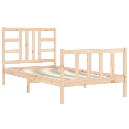 Bed Frame without Mattress 90x190 cm Single Solid Wood Pine