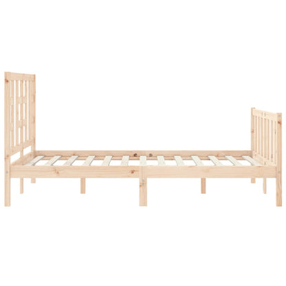 Bed Frame without Mattress Small Double Solid Wood Pine