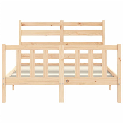 Bed Frame without Mattress Small Double Solid Wood Pine