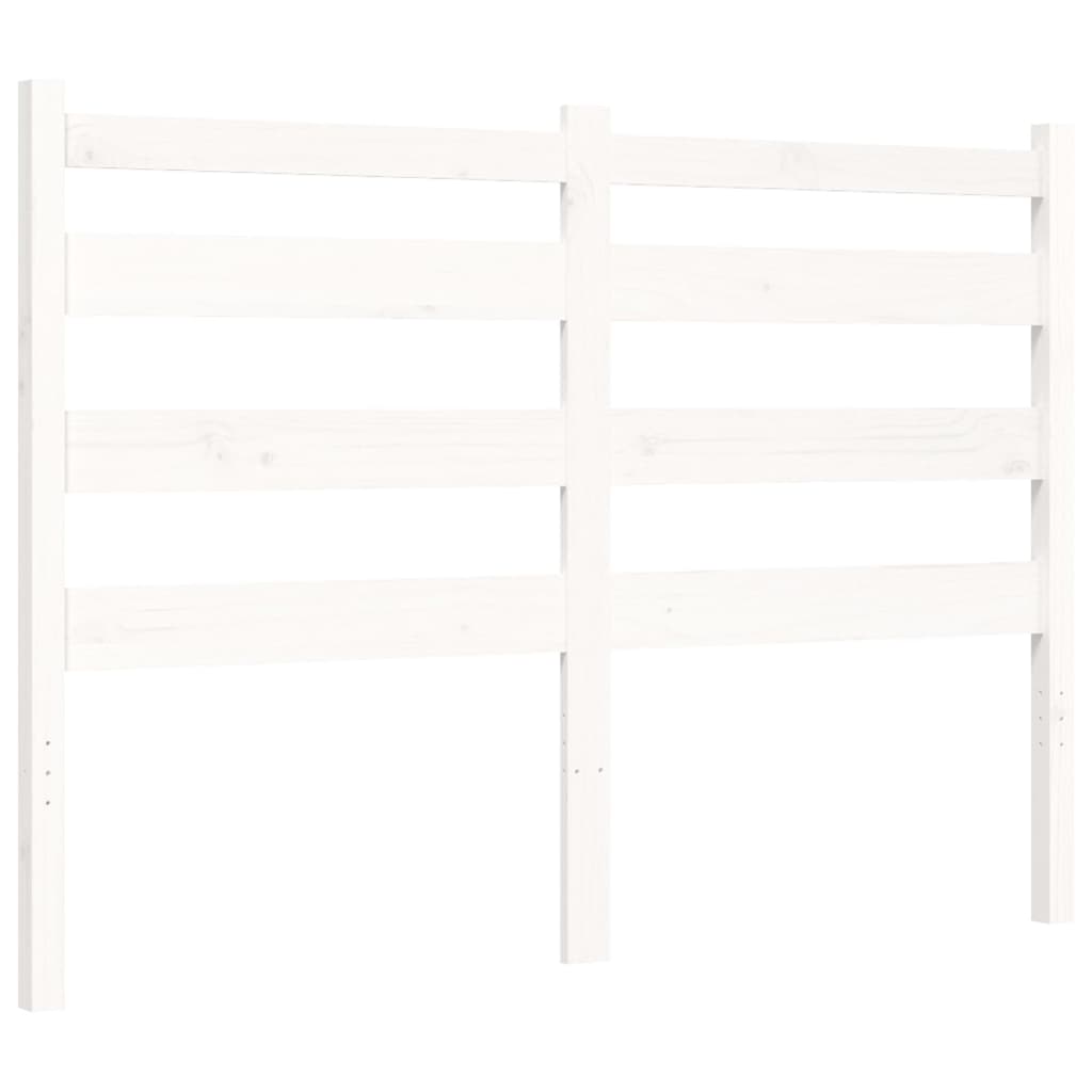 Bed Frame without Mattress White 120x200 cm Solid Wood Pine