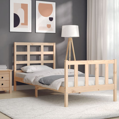 Bed Frame without Mattress Small Single Solid Wood Pine