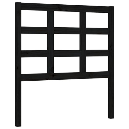 Bed Frame without Mattress Black Small Single Solid Wood Pine