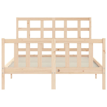 Bed Frame without Mattress Small Double Solid Wood Pine