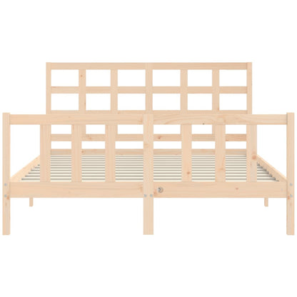 Bed Frame without Mattress 160x200 cm Solid Wood Pine