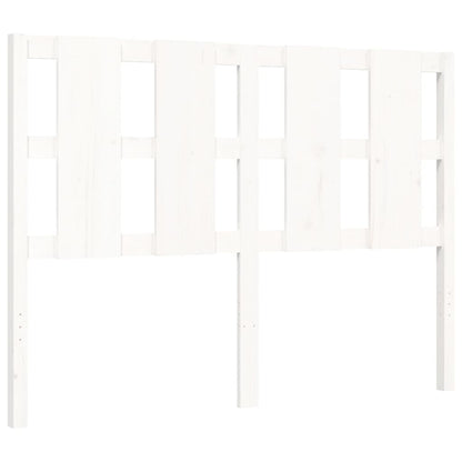 Bed Frame without Mattress White 120x200 cm Solid Wood Pine