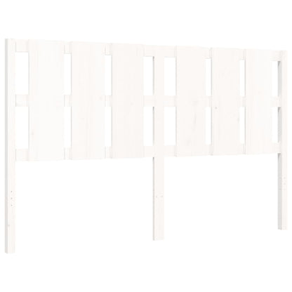 Bed Frame without Mattress White 160x200 cm Solid Wood Pine