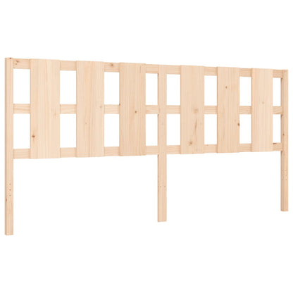 Bed Frame without Mattress 200x200 cm Solid Wood Pine