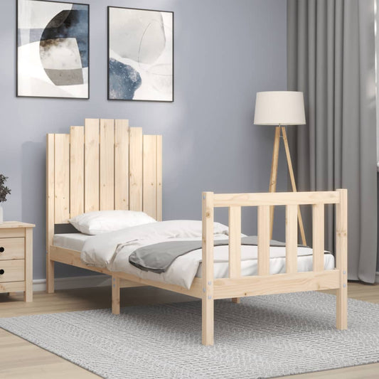 Bed Frame without Mattress Small Single Solid Wood Pine