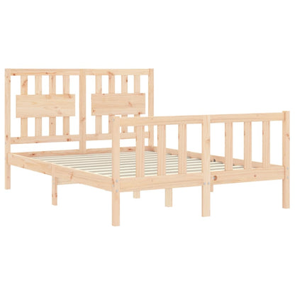 Bed Frame without Mattress Small Double Solid Wood Pine
