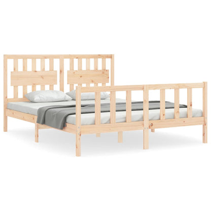 Bed Frame without Mattress 160x200 cm Solid Wood Pine