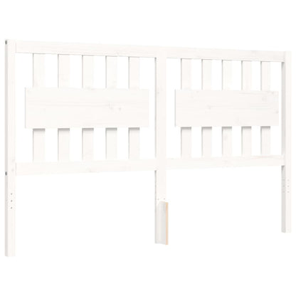 Bed Frame without Mattress White 160x200 cm Solid Wood Pine