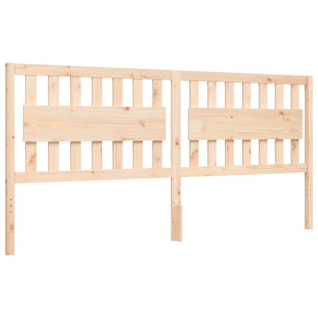Bed Frame without Mattress 200x200 cm Solid Wood Pine
