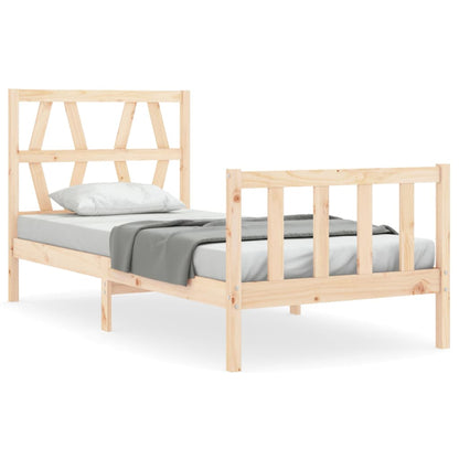 Bed Frame without Mattress Small Single Solid Wood Pine