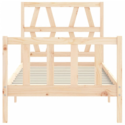 Bed Frame without Mattress Small Single Solid Wood Pine