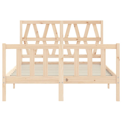 Bed Frame without Mattress 120x200 cm Solid Wood Pine