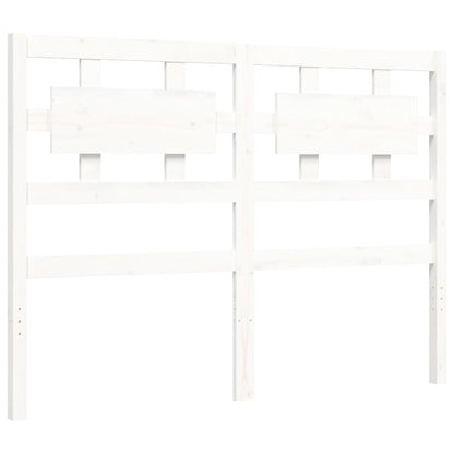 Bed Frame without Mattress White 120x200 cm Solid Wood Pine