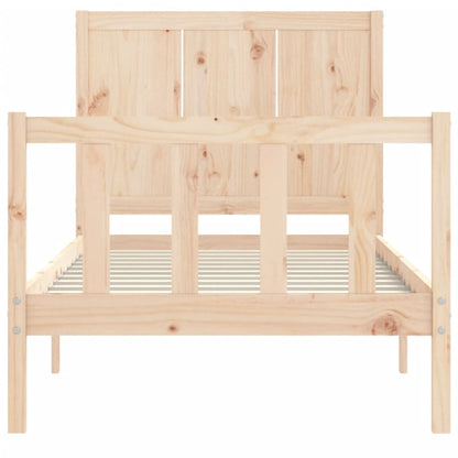 Bed Frame without Mattress Small Single Solid Wood Pine