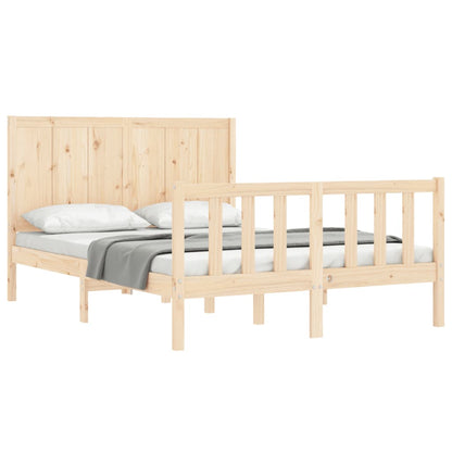 Bed Frame without Mattress Small Double Solid Wood Pine