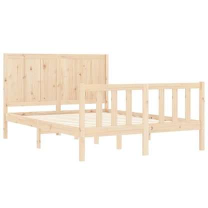 Bed Frame without Mattress Small Double Solid Wood Pine