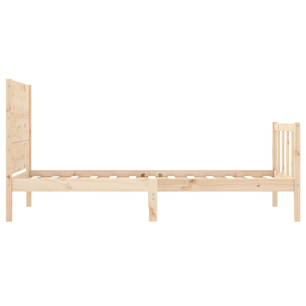 Bed Frame without Mattress Small Single Solid Wood Pine