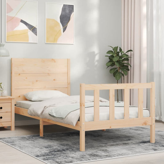 Bed Frame without Mattress Small Single Solid Wood Pine
